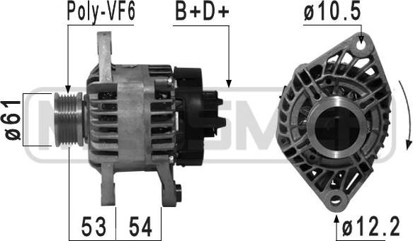 ERA 210863 - Alternator autospares.lv