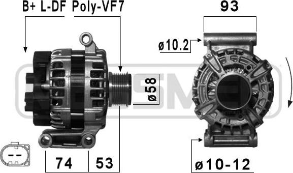 ERA 210862 - Alternator autospares.lv