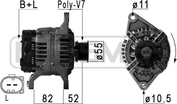 ERA 210886 - Alternator autospares.lv