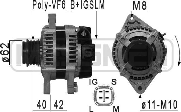 ERA 210882 - Alternator autospares.lv