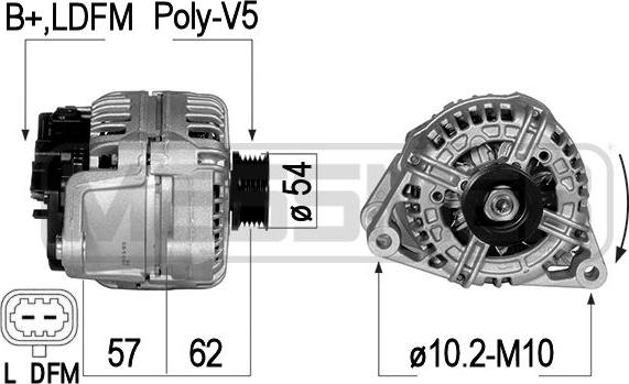 ERA 210834 - Alternator autospares.lv