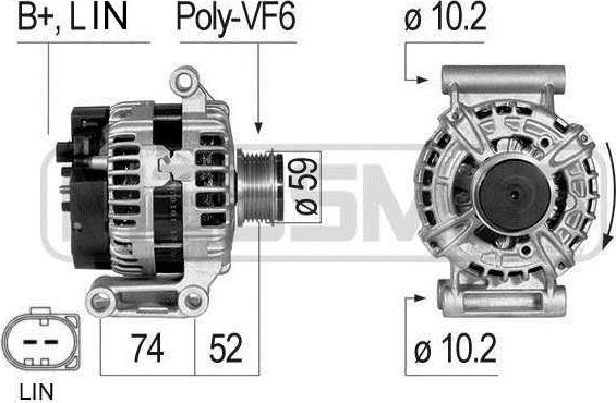 ERA 210835 - Alternator autospares.lv