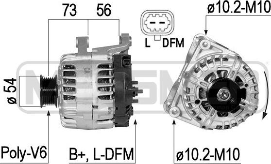 ERA 210832 - Alternator autospares.lv