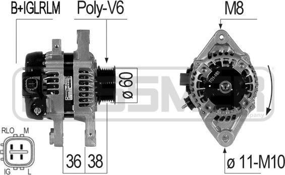 ERA 210829 - Alternator autospares.lv