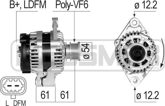 ERA 210826A - Alternator autospares.lv