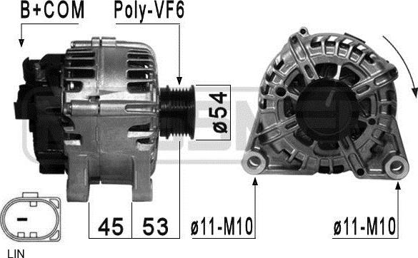 ERA 210876 - Alternator autospares.lv