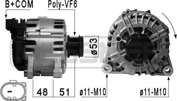 ERA 210878 - Alternator autospares.lv