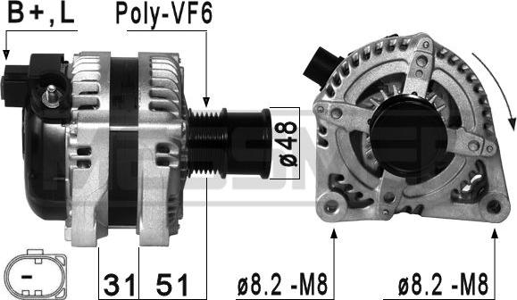 ERA 210872 - Alternator autospares.lv