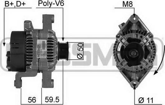 ERA 210349R - Alternator autospares.lv