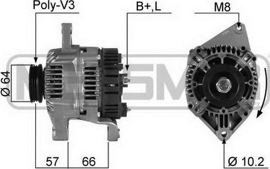 ERA 210346R - Alternator autospares.lv