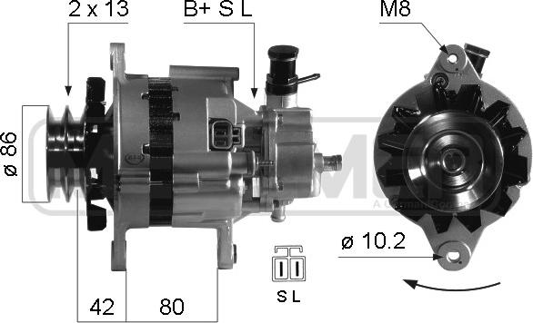 ERA 210342R - Alternator autospares.lv