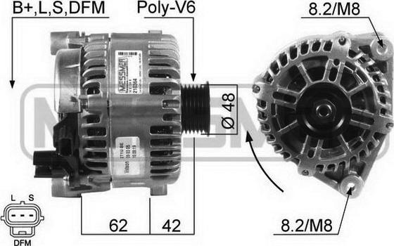 ERA 210364 - Alternator autospares.lv