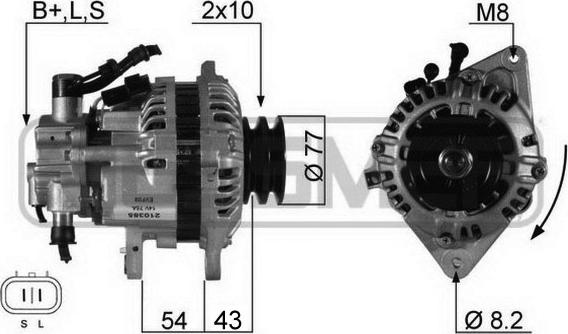 ERA 210385 - Alternator autospares.lv