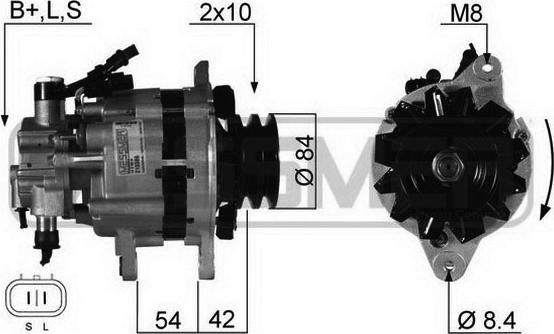 ERA 210386 - Alternator autospares.lv