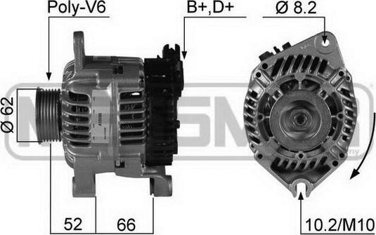 ERA 210337R - Alternator autospares.lv