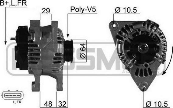 ERA 210377 - Alternator autospares.lv