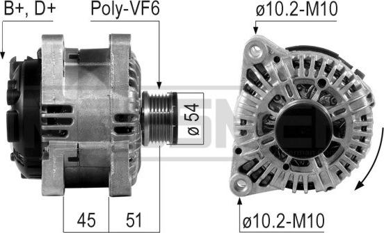 ERA 210243A - Alternator autospares.lv