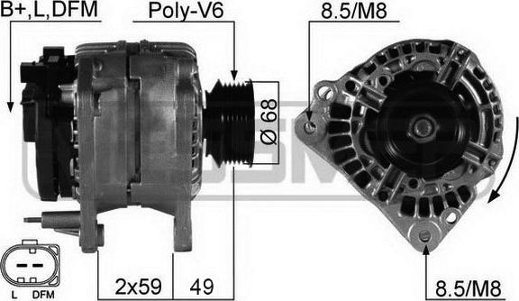 ERA 210256A - Alternator autospares.lv