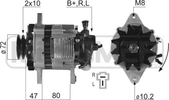 ERA 210250R - Alternator autospares.lv