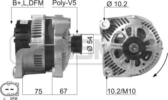 ERA 210260A - Alternator autospares.lv