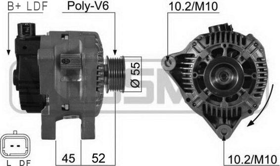 ERA 210207 - Alternator autospares.lv