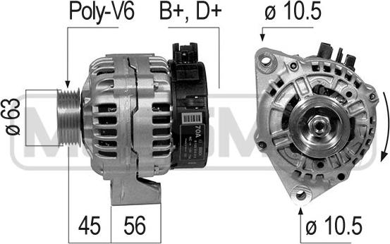 ERA 210216R - Alternator autospares.lv