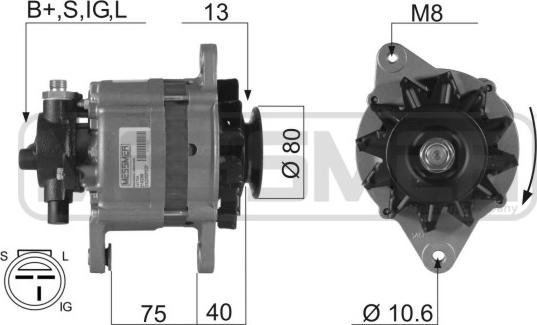 ERA 210288R - Alternator autospares.lv