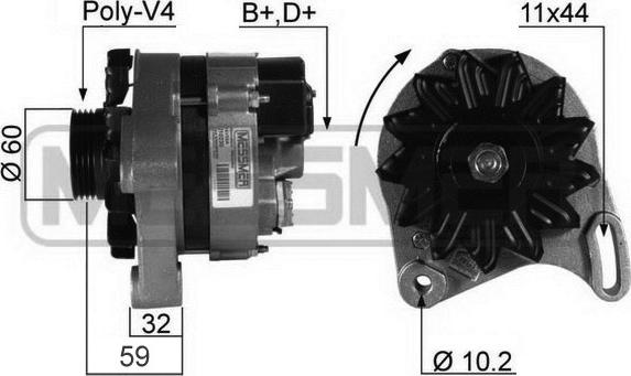 ERA 210230R - Alternator autospares.lv