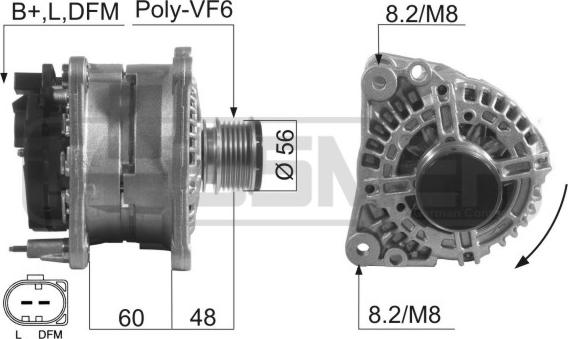 ERA 210231 - Alternator autospares.lv