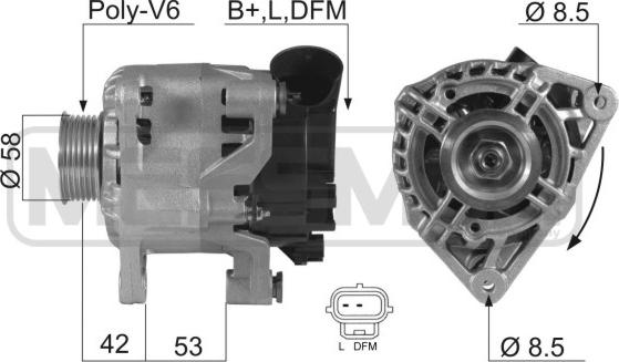 ERA 210270A - Alternator autospares.lv