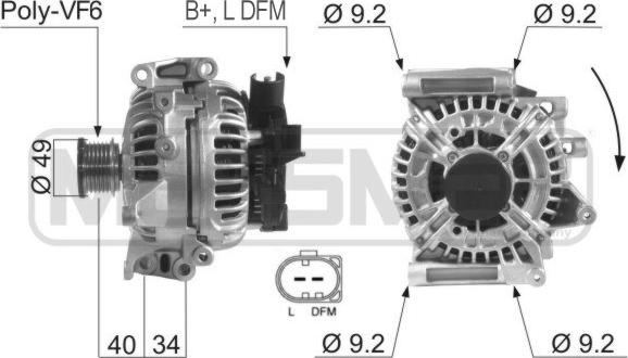 ERA 210273 - Alternator autospares.lv