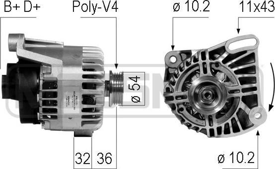 ERA 210745 - Alternator autospares.lv