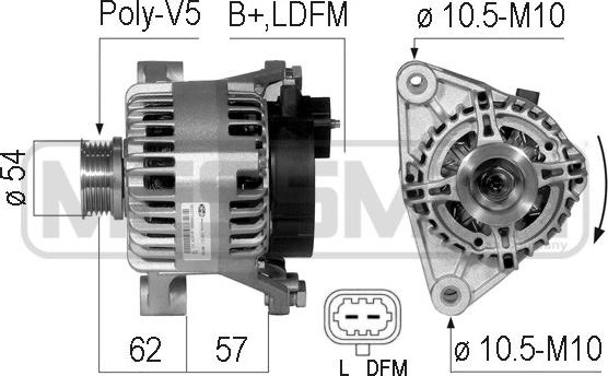 ERA 210740 - Alternator autospares.lv