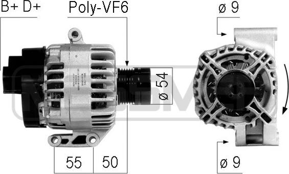 ERA 210748 - Alternator autospares.lv