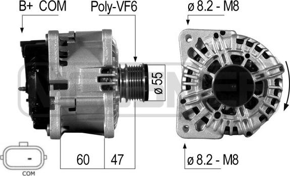 ERA 210705 - Alternator autospares.lv