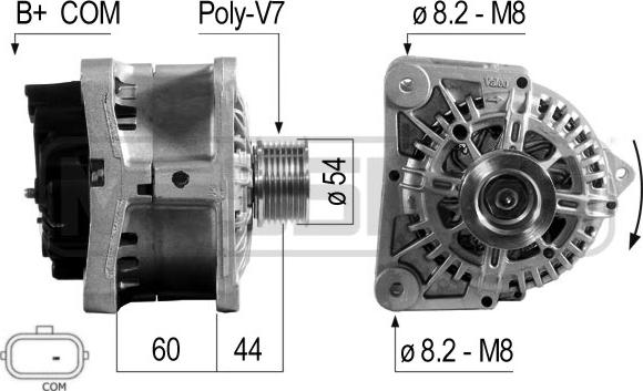 ERA 210700A - Alternator autospares.lv