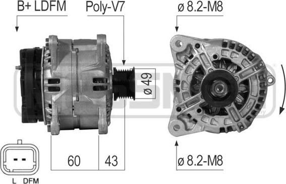 ERA 210719 - Alternator autospares.lv