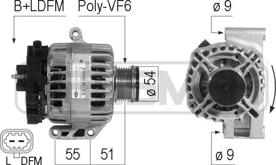 ERA 210734A - Alternator autospares.lv