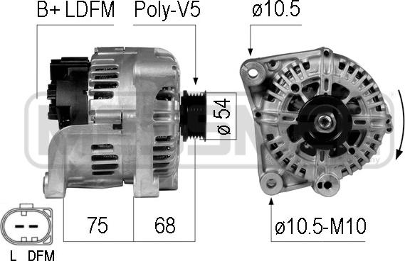 ERA 210736 - Alternator autospares.lv