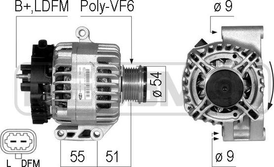 ERA 210738 - Alternator autospares.lv