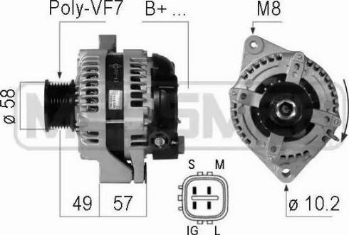 ERA 210775 - Alternator autospares.lv