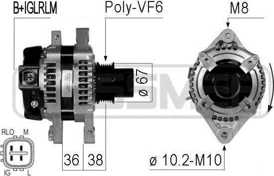 ERA 210773 - Alternator autospares.lv