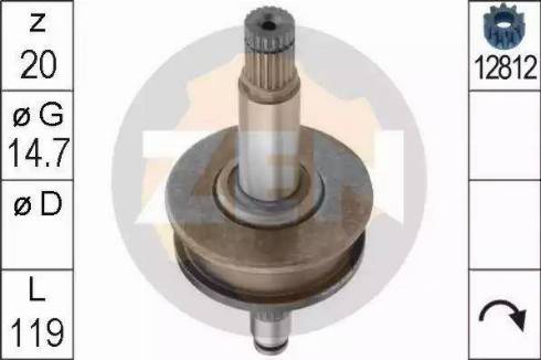 ERA 225494 - Pinion, bendix, starter autospares.lv