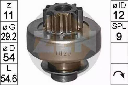 ERA 225481 - Pinion, bendix, starter autospares.lv