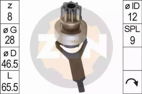 ERA 225502 - Pinion, bendix, starter autospares.lv