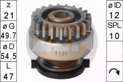 ERA 225535 - Pinion, bendix, starter autospares.lv