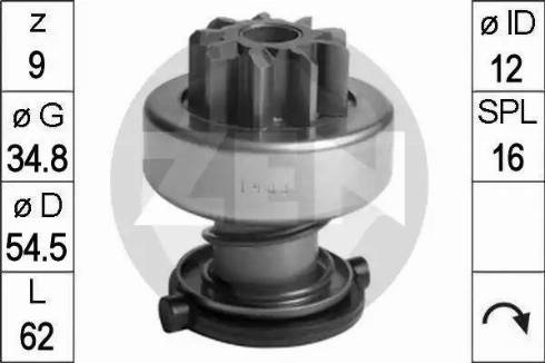 ERA 225635 - Pinion, bendix, starter autospares.lv