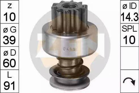 ERA 225170 - Pinion, bendix, starter autospares.lv