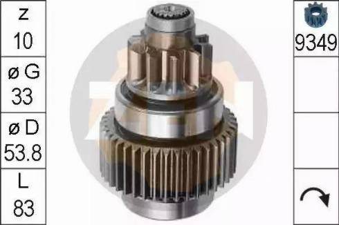 ERA 225358 - Pinion, bendix, starter autospares.lv