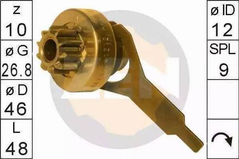 ERA 225364 - Pinion, bendix, starter autospares.lv